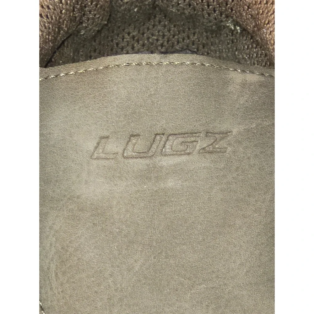 Lugz fringe‎ strutt vintage Suede Moc Toe Ankle Boots Khaki Men's Size 8 USA
